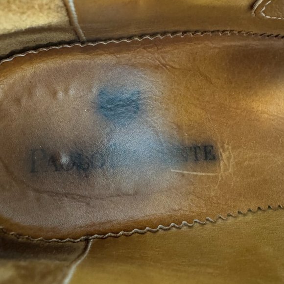 Exquisite Paola Da Ponte British Tan Leather Shoes, Men\'s Size 42 Exquisite Paola Da Ponte British Tan Leather Shoes, Men\ main image 2